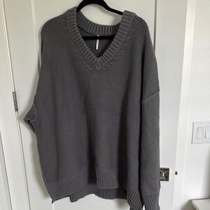 Free People Alli V-Neck Sweater
